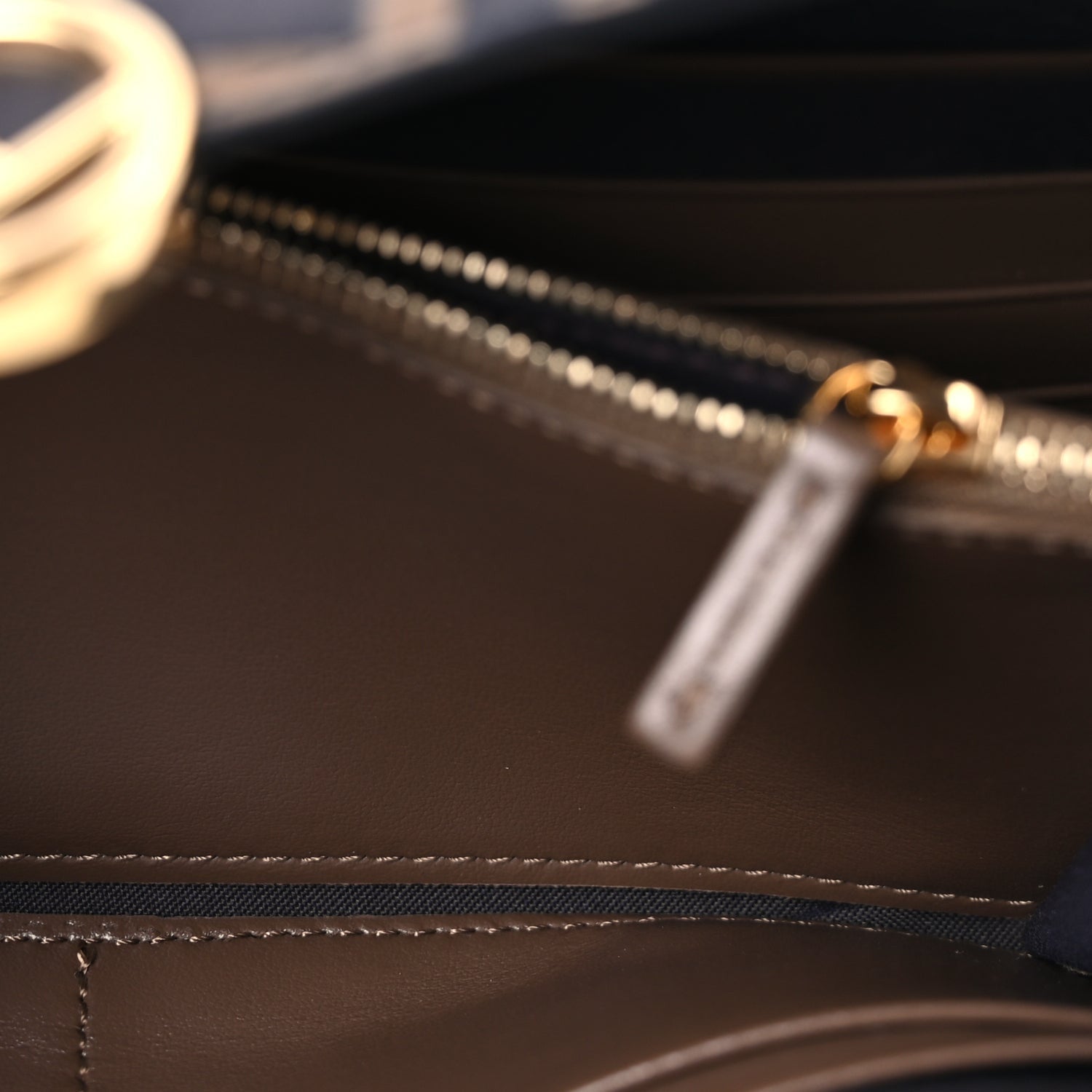 Fendi Vitello Soft F is  Bi-Color FF 1974 Embossed Continental Envelope Wallet On Chain  Maya Black 3 of 8