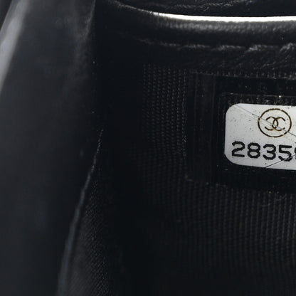 Chanel Caviar Studded Deauville Large Zip Around Wallet Black 8 of 10