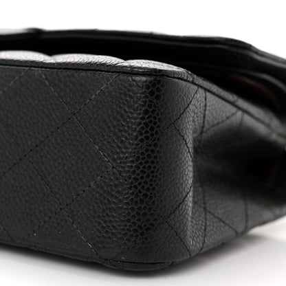 Chanel Caviar Quilted Medium Double Flap Black 10 of 12