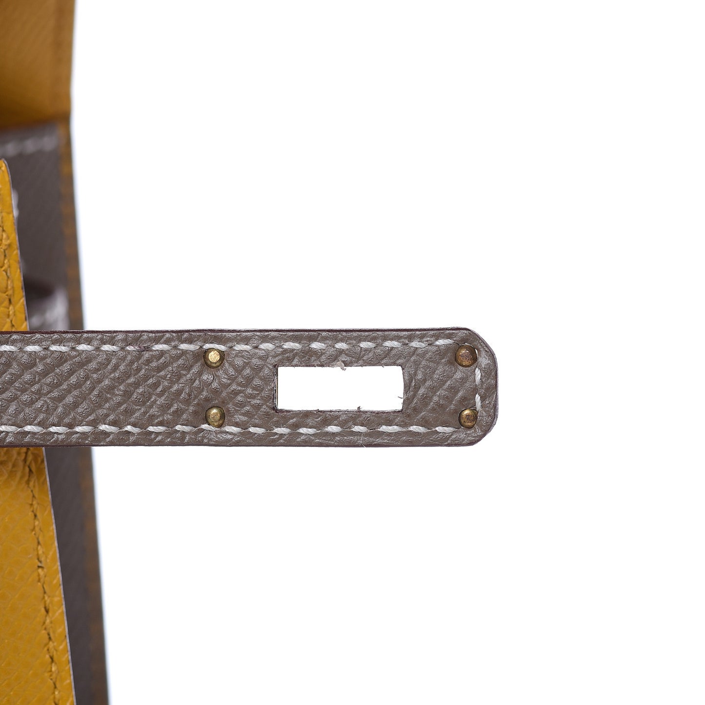 Epsom Horseshoe Kelly Sellier 25 Jaune Ambre Etoupe