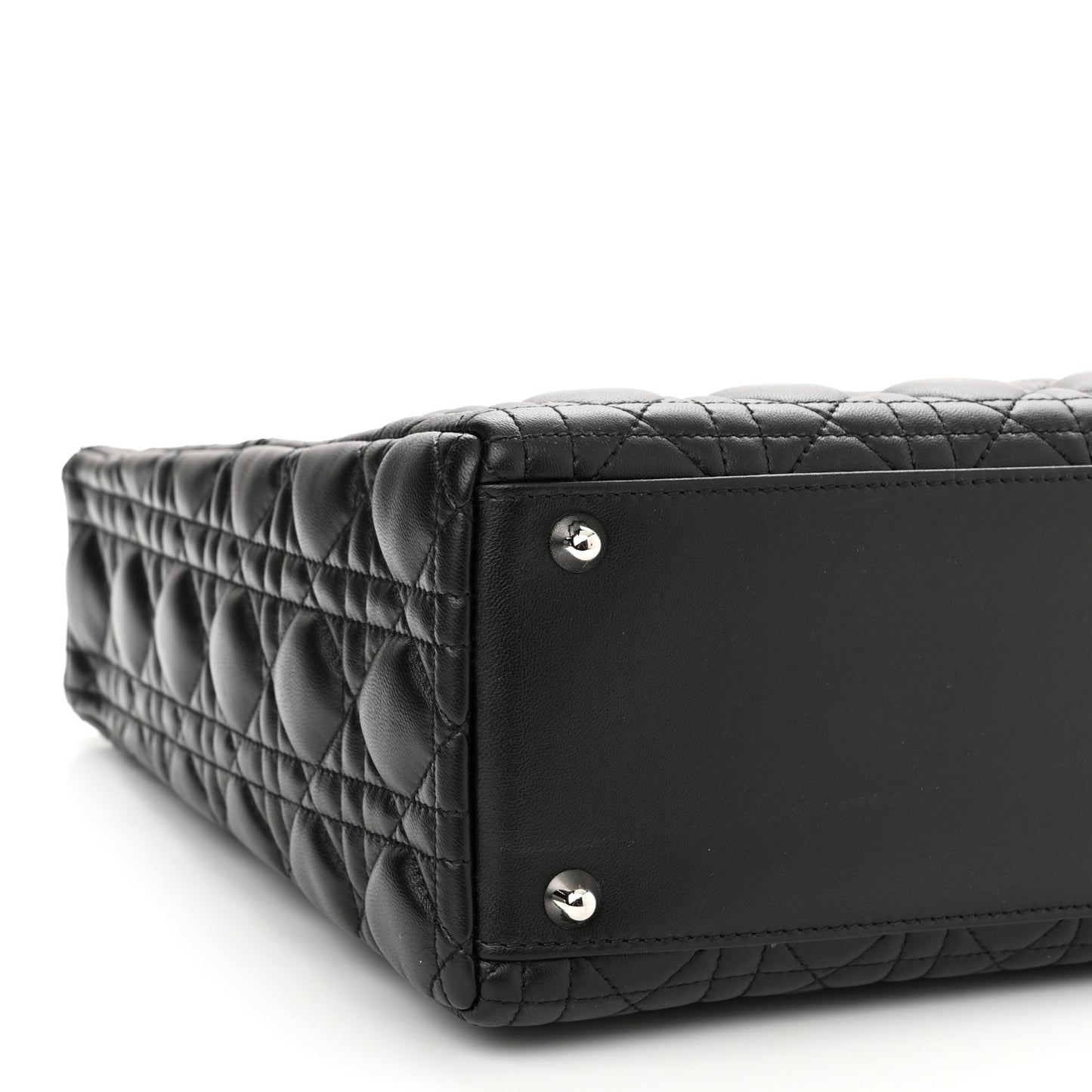 Lambskin Cannage Large Lady Dior Black