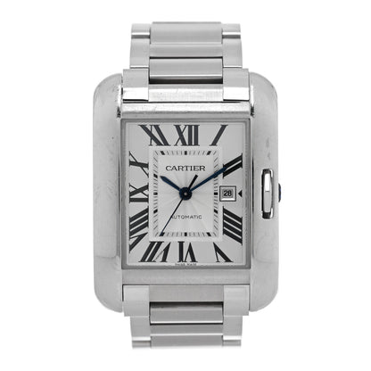 Cartier Stainless Steel 30mm Tank Anglaise Automatic Watch 1 of 4