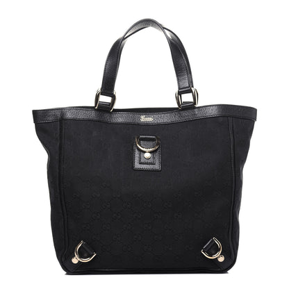 Gucci Monogram Small Abbey Tote Black 1 of 12