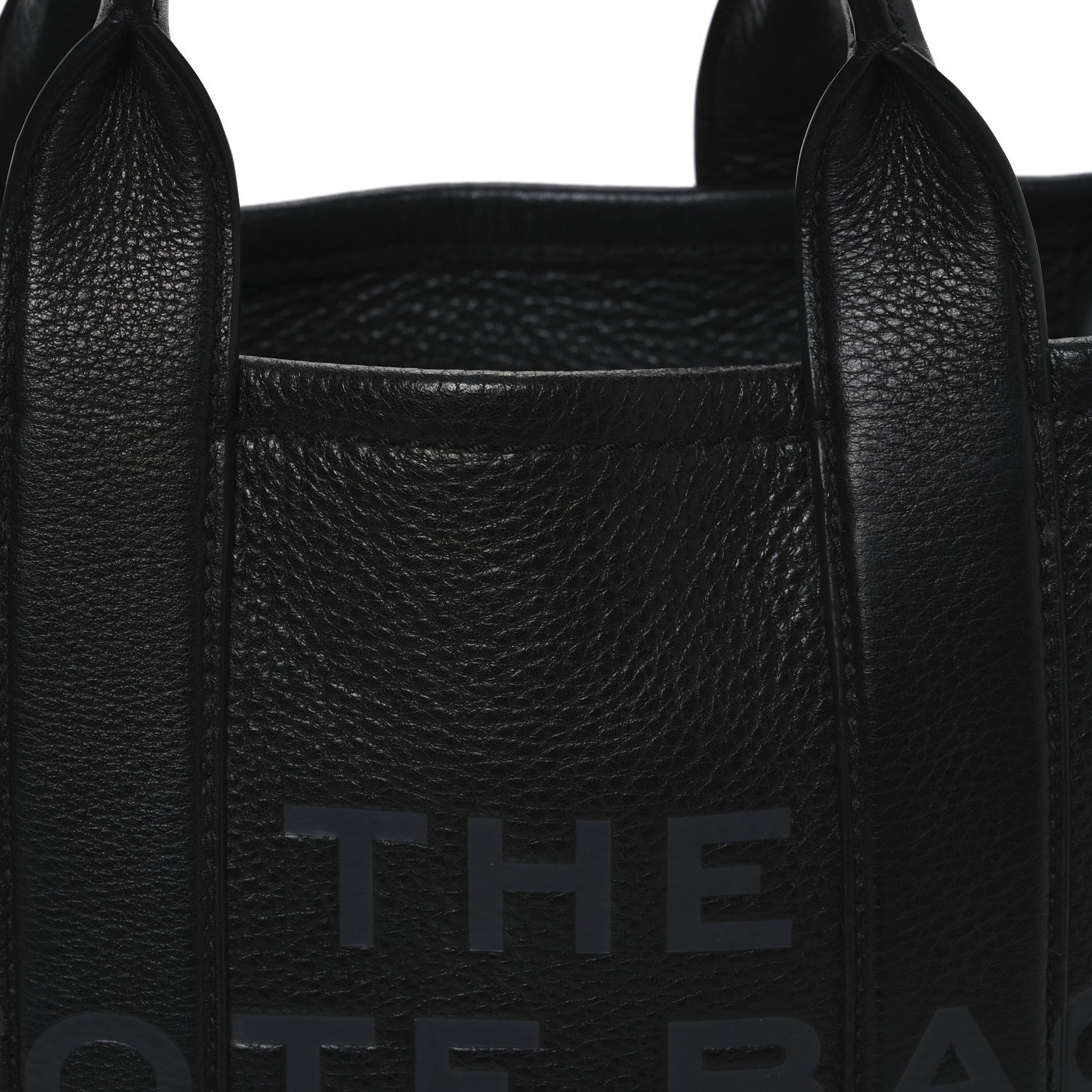 Marc Jacobs Grained Calfskin Small The Tote Bag Black 7 of 7