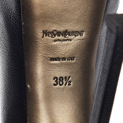 Saint Laurent Vernigolf Tribtoo 105 Platform Pumps 38.5 Black 6 of 11