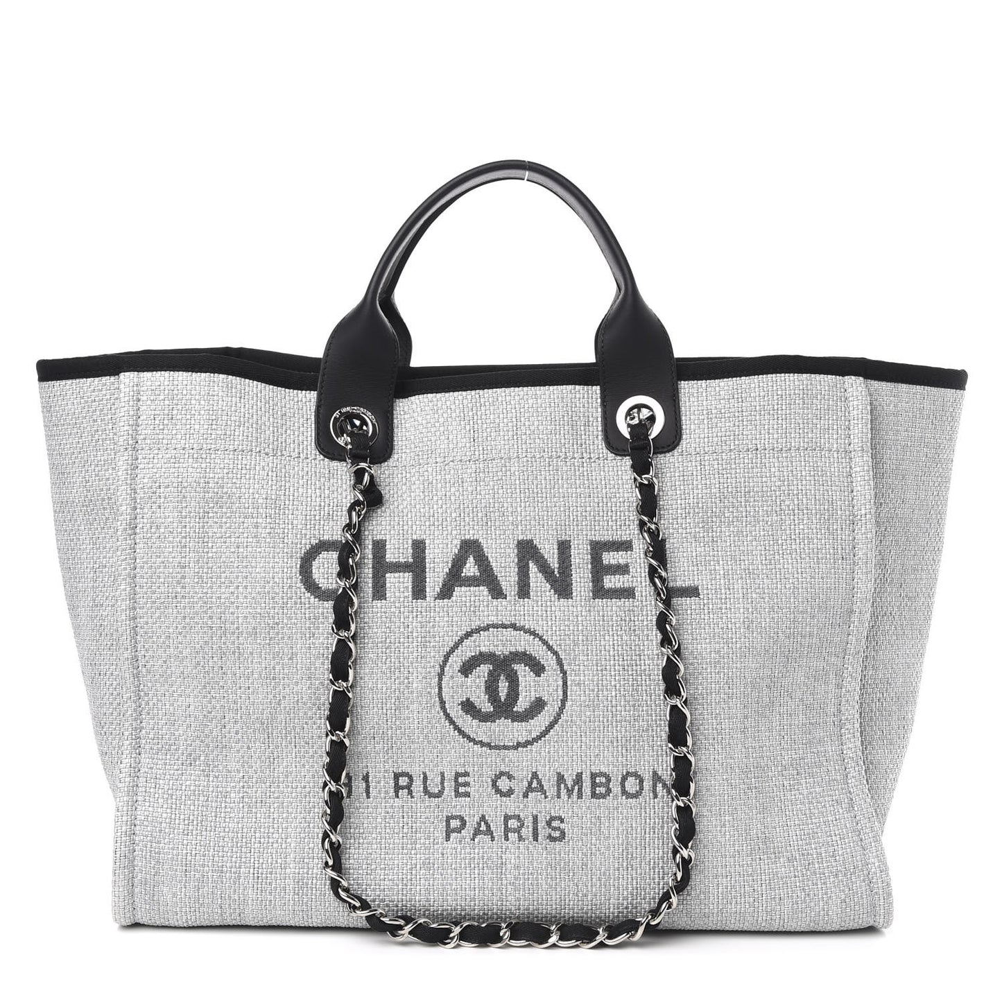 Canvas Deauville Large Tote Grey