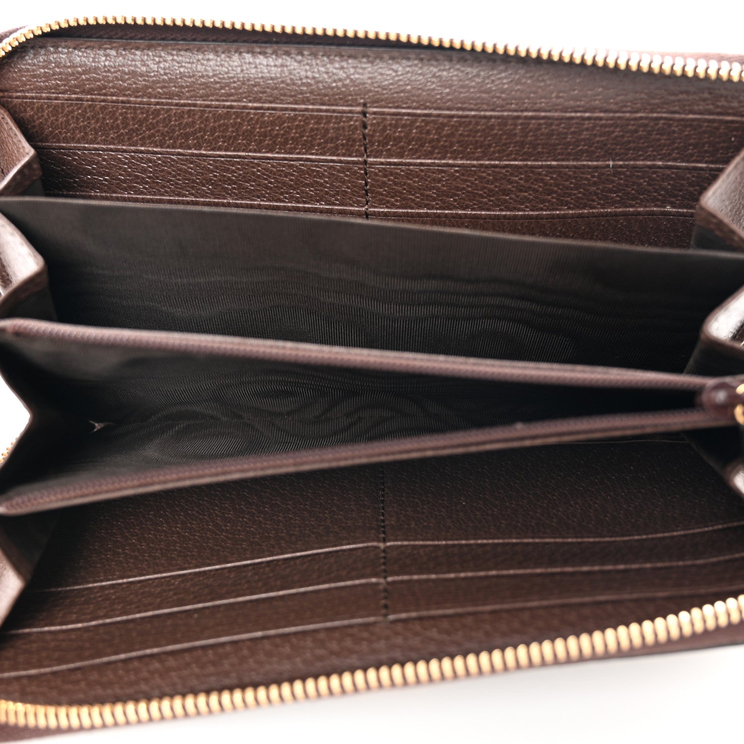 Gucci GG Supreme Monogram Web Ophidia Zip Around Wallet Brown 5 of 7