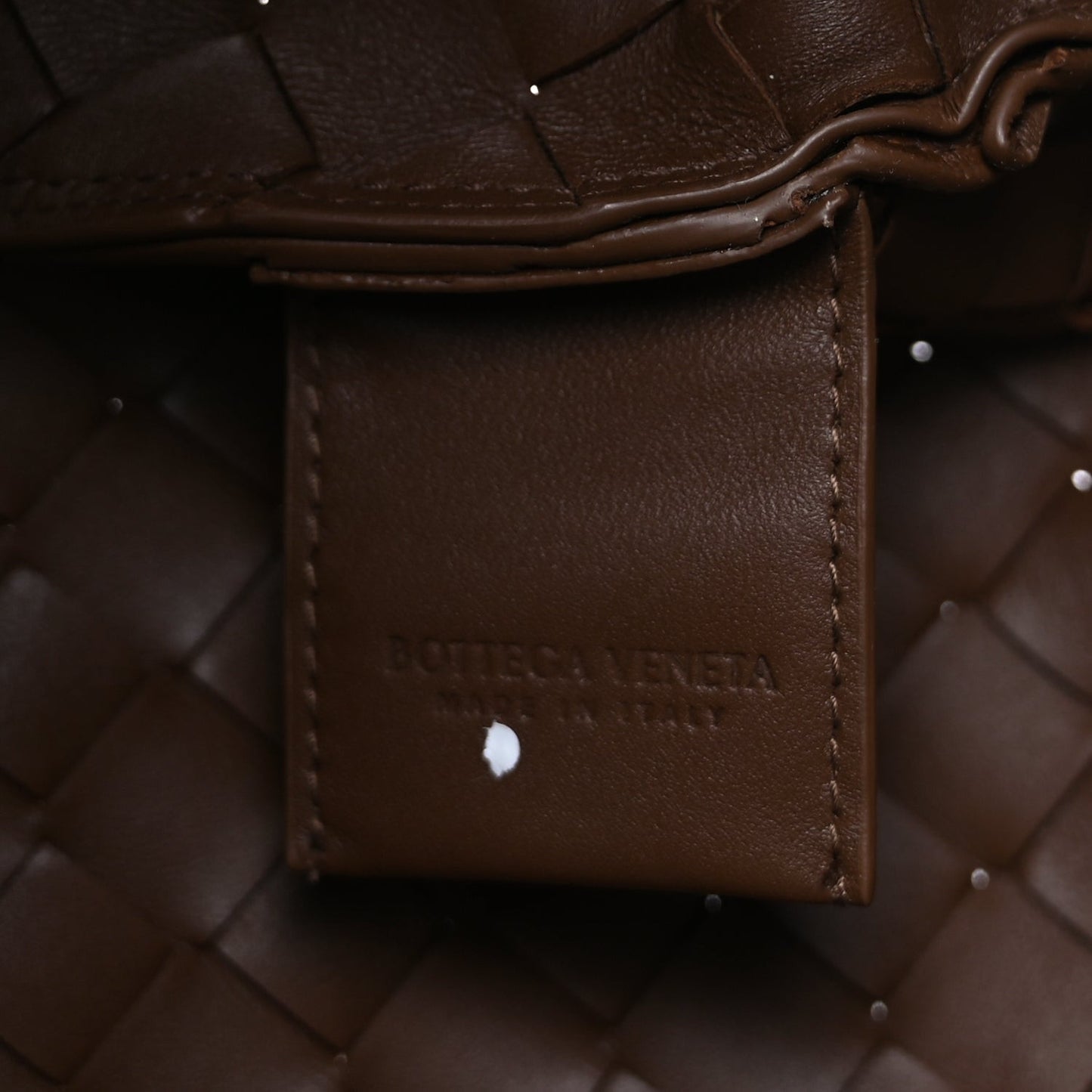 Intrecciato Medium Campana Shoulder Bag  Tannin