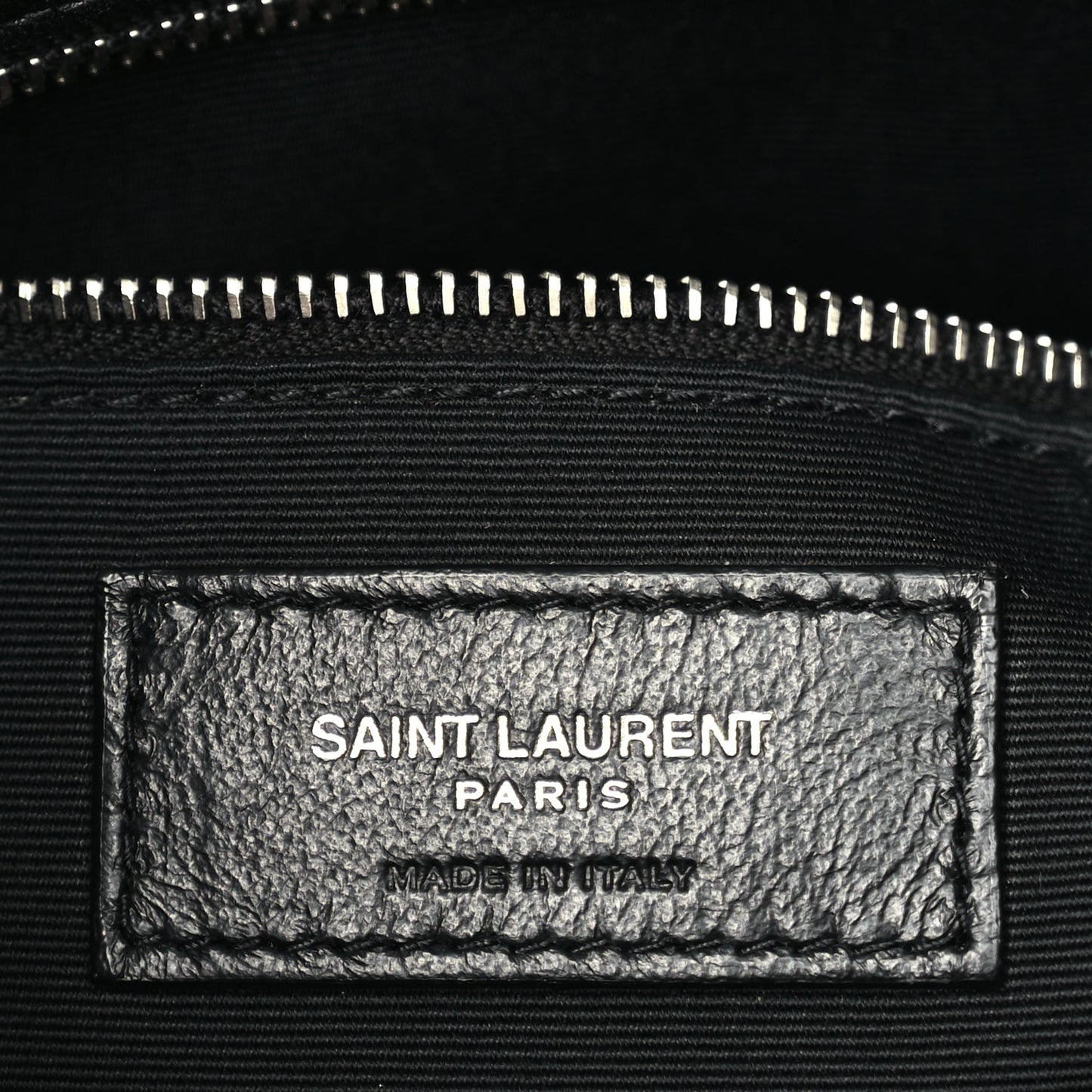 Lambskin Quilted Medium Loulou Puffer Monogram Chain Satchel Black