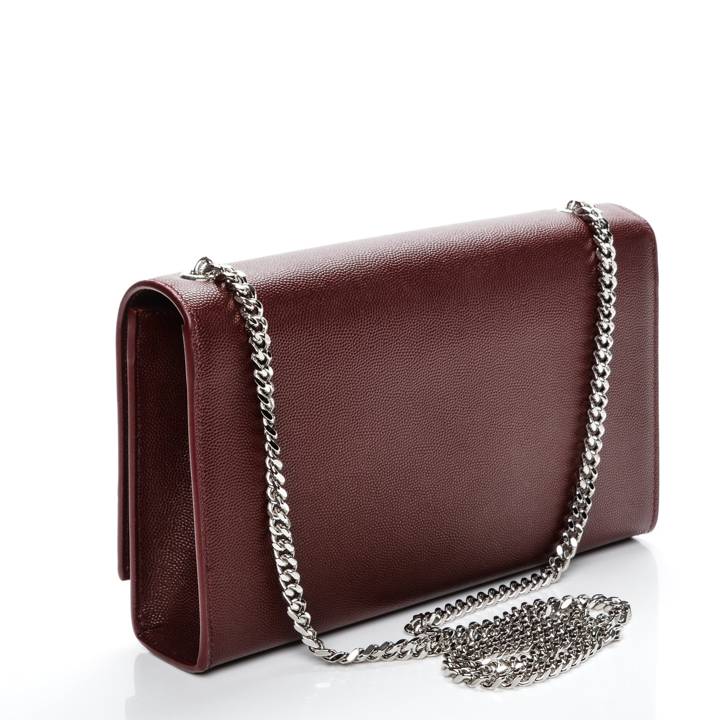 Grain De Poudre Medium Monogram Kate Satchel Dark Red