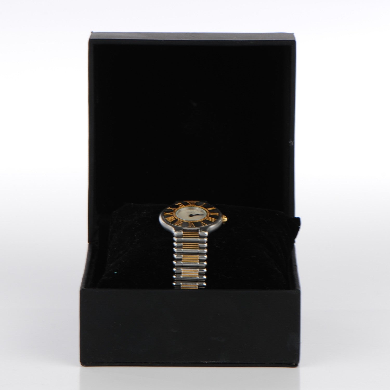 Cartier 18K Yellow Gold Stainless Steel 28mm Must De 21 Watch 9 of 9