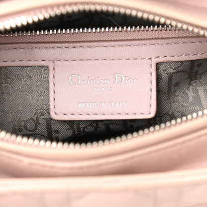 Christian Dior Lambskin Cannage Medium Lady Dior Light Pink 5 of 13