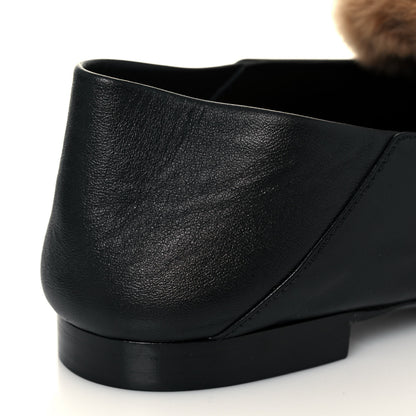 Louis Vuitton Calfskin Mink Upper Case Flat Loafer 38 Black 10 of 10