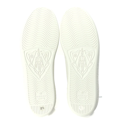 Gucci Calfskin Interlocking G Perforated Womens Ace Sneakers 37.5 White Grey Sky 8 of 8