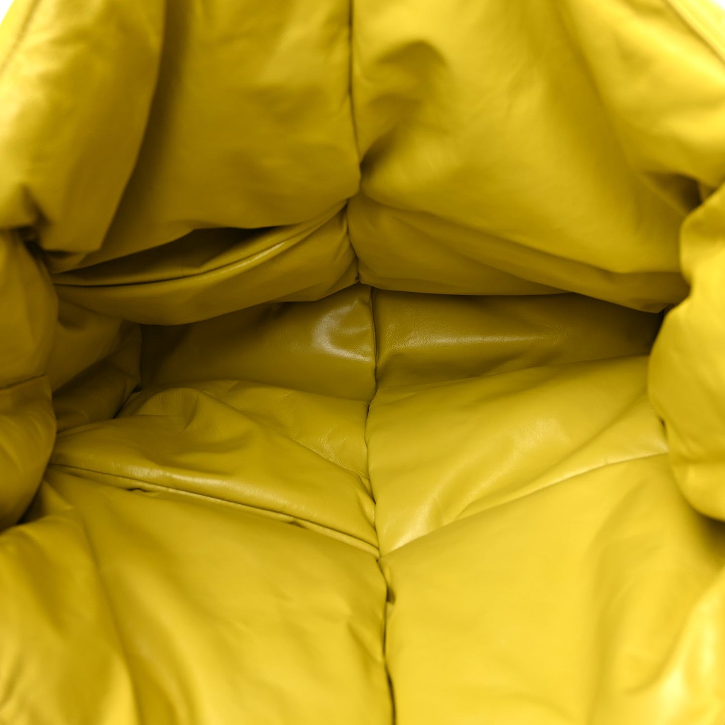 Calfskin Maxi Intrecciato Puffy Chain Tote Bag Yellow