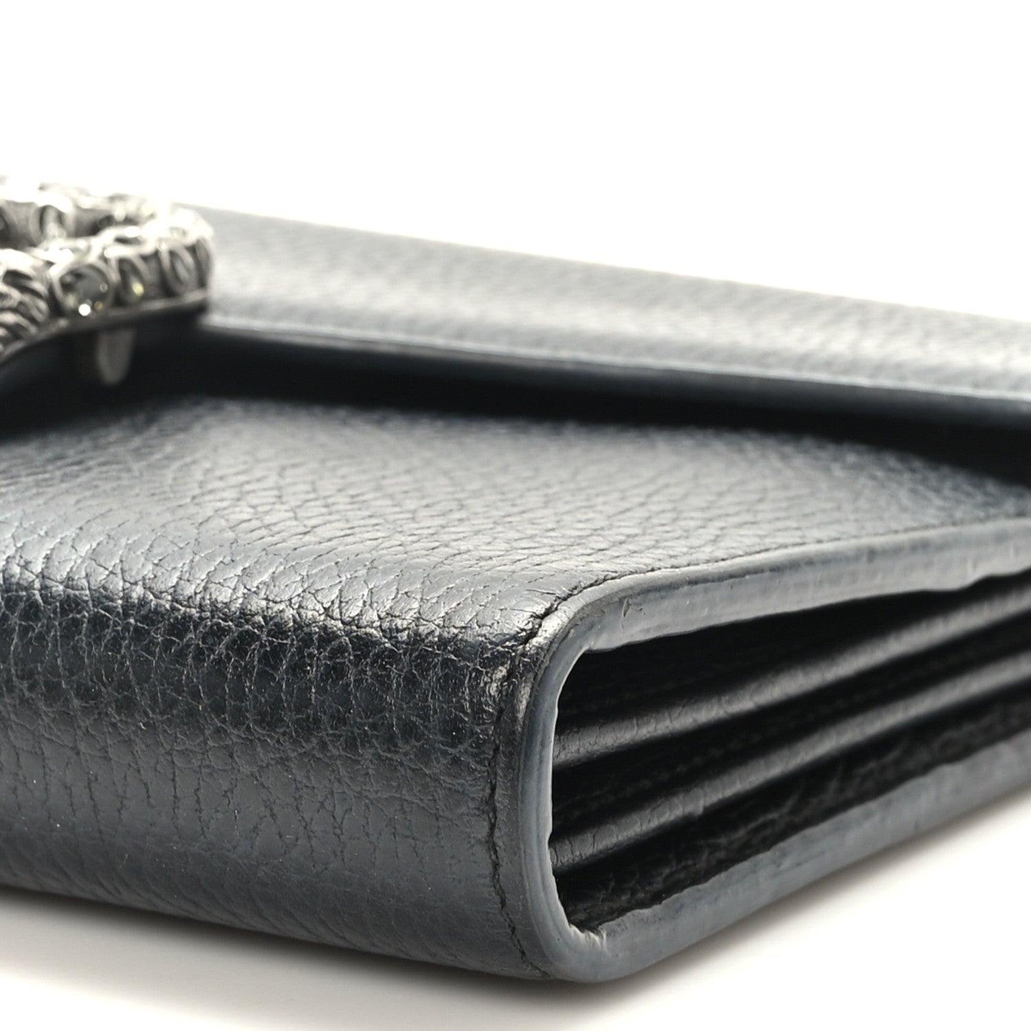 Gucci Calfskin Mini Dionysus Chain Wallet Black 9 of 10