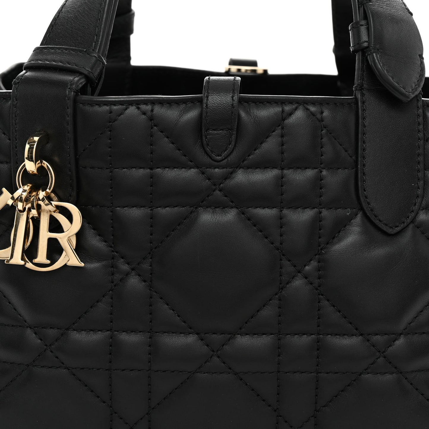 Calfskin Macrocannage Small Toujours Black