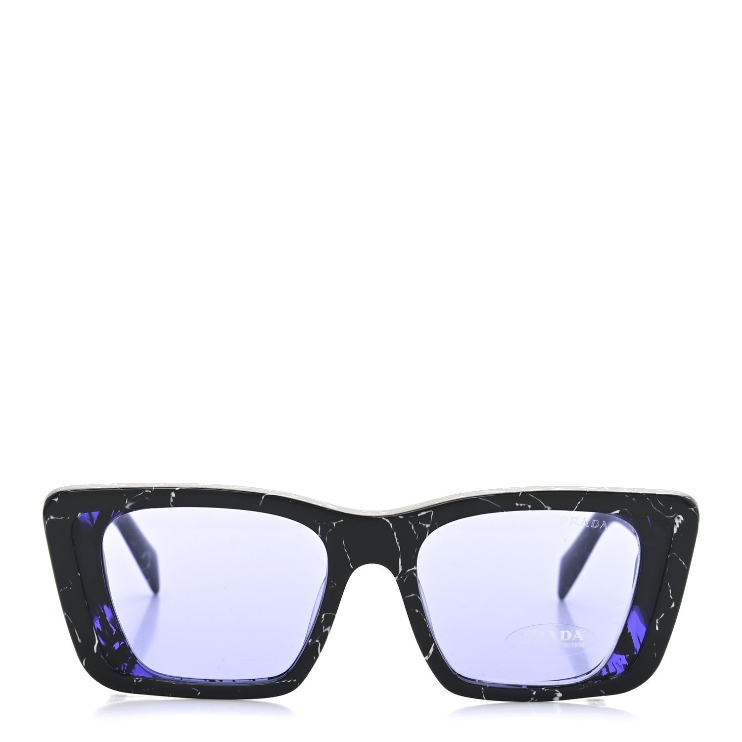 Prada Acetate Symbole Sunglasses SPR 08Y Havana Black White 2 of 7