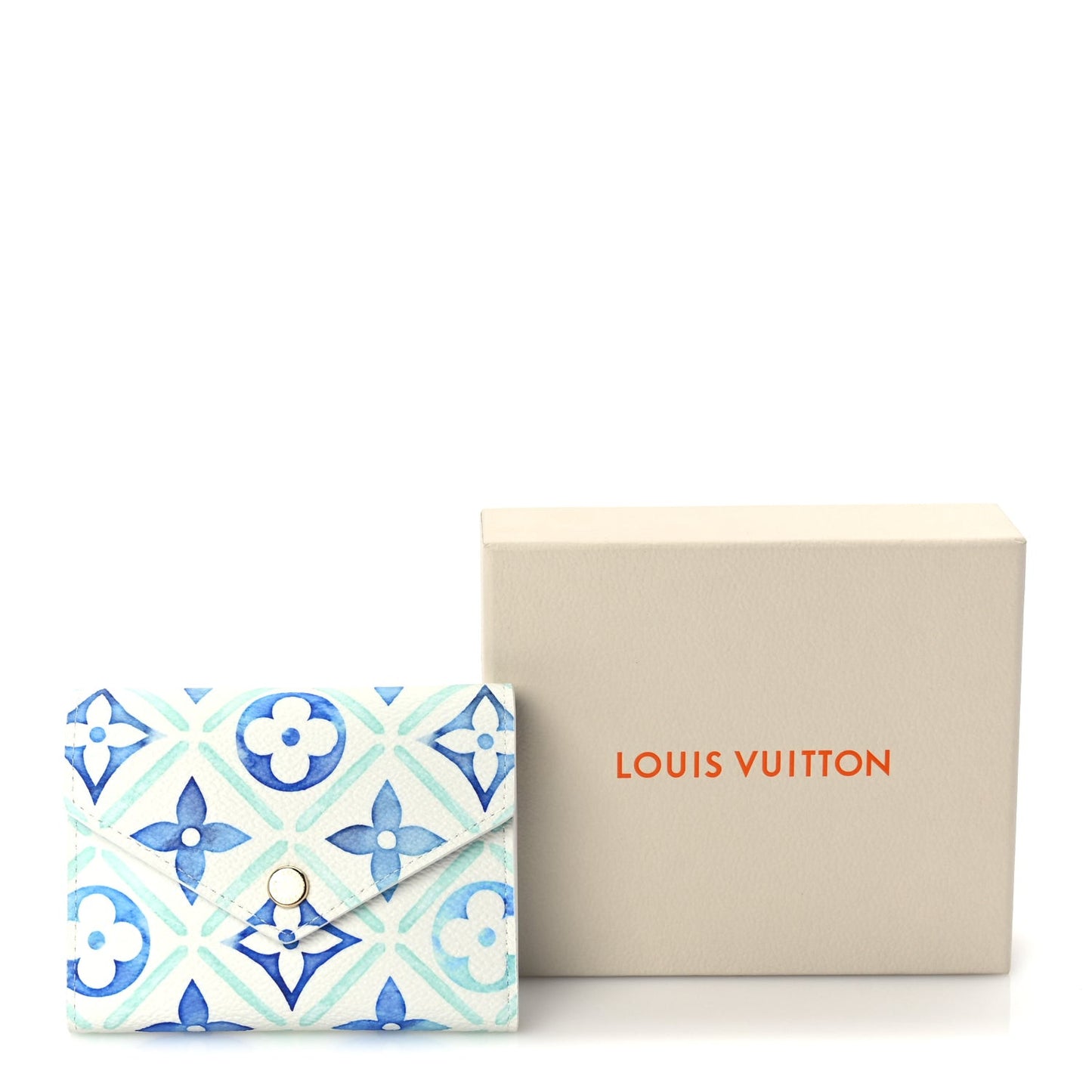 Monogram Tiles By The Pool Victorine Wallet Lagoon Blue