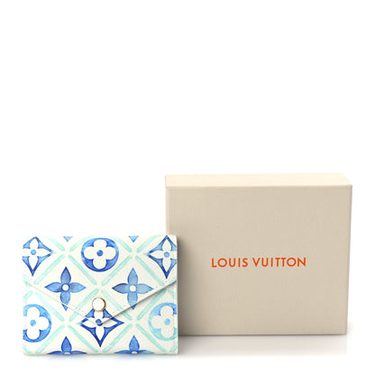 Louis Vuitton Monogram Tiles By The Pool Victorine Wallet Lagoon Blue 7 of 7