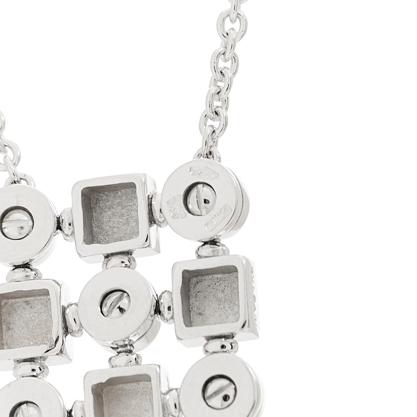 Bulgari 18K White Gold Diamond Lucea Necklace 6 of 6