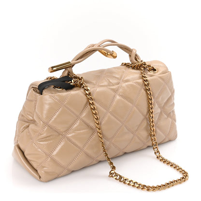 Marc Jacobs Lambskin Quilted Dual Convertible Medium Shoulder Bag Camel 2 of 8