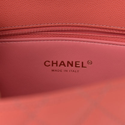 Chanel Caviar Quilted Small Coco Handle Flap Pink 6 of 11