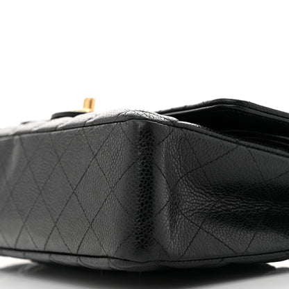 Chanel Caviar Quilted Medium Double Flap Black 10 of 12