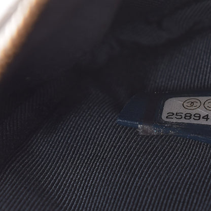 Chanel Patent Quilted Small Cosmetic Case White 6 of 8