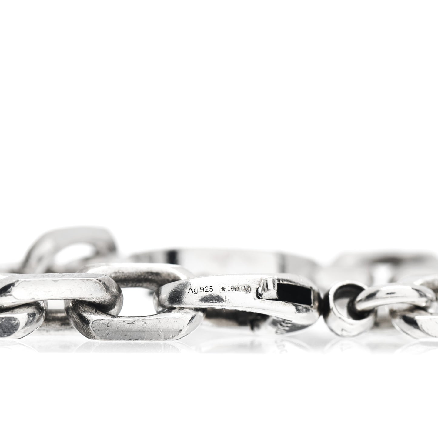 Sterling Silver Interlocking G Link Bracelet