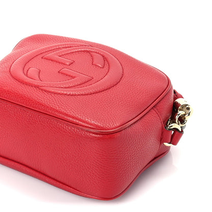 Gucci Pebbled Calfskin Small Soho Disco Bag  Vibrant Red 8 of 8