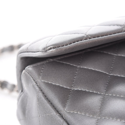 Chanel Metallic Lambskin Quilted Mini Rectangular Flap Silver 9 of 12