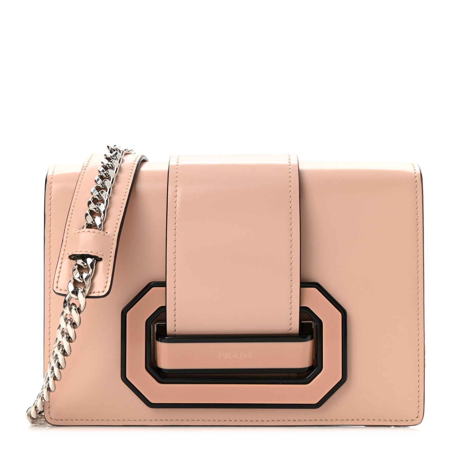 Spazzolato Soft Calfskin Plex Ribbon Bag Pesco