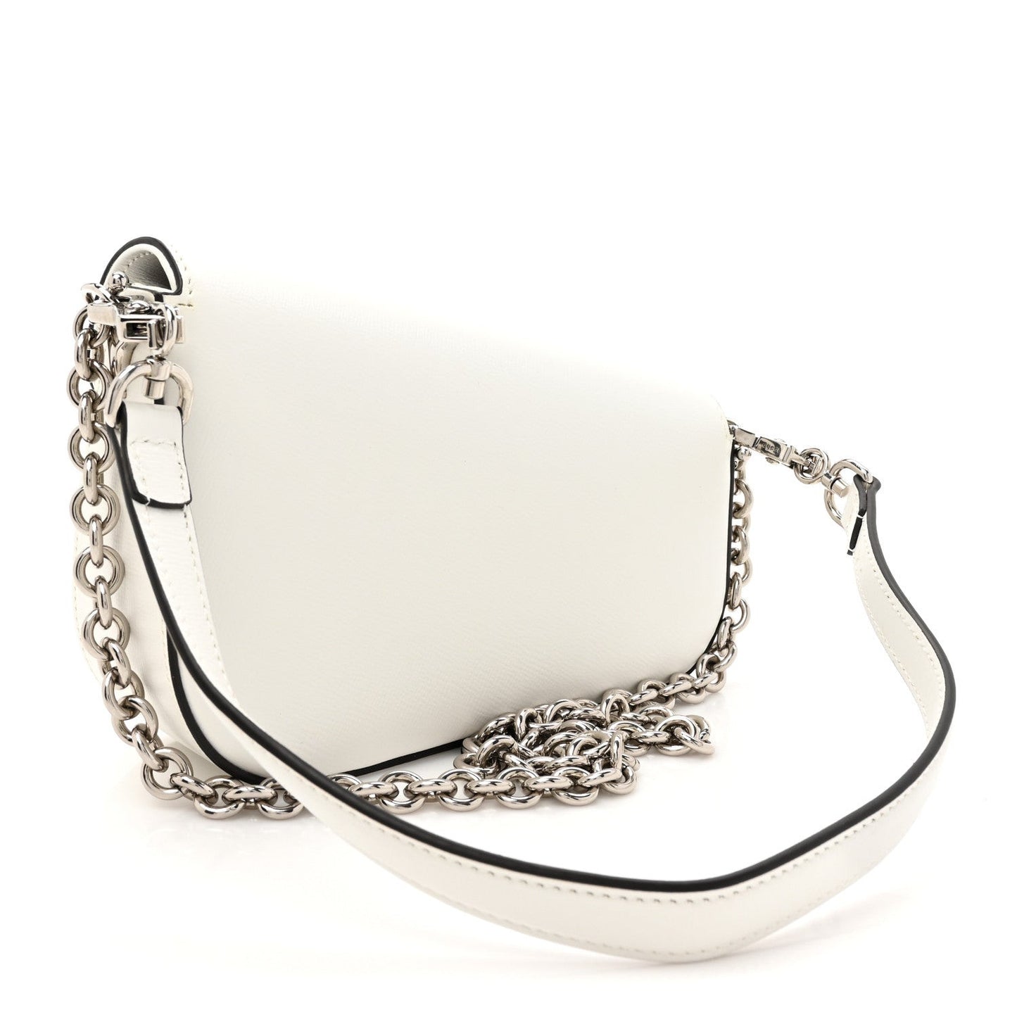 Calfskin Mini Horsebit 1955 Asymmetric Shoulder Bag Great White