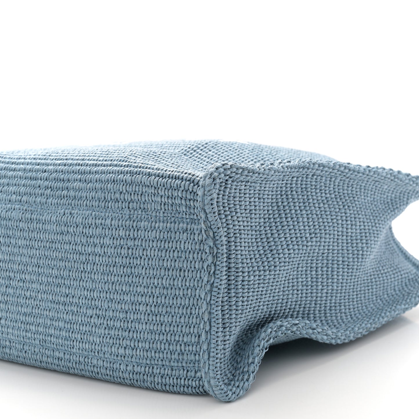 Raffia Large G Shopping Tote Blue