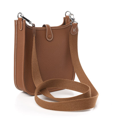 Hermes Taurillon Clemence Evelyne TPM Gold 3 of 11