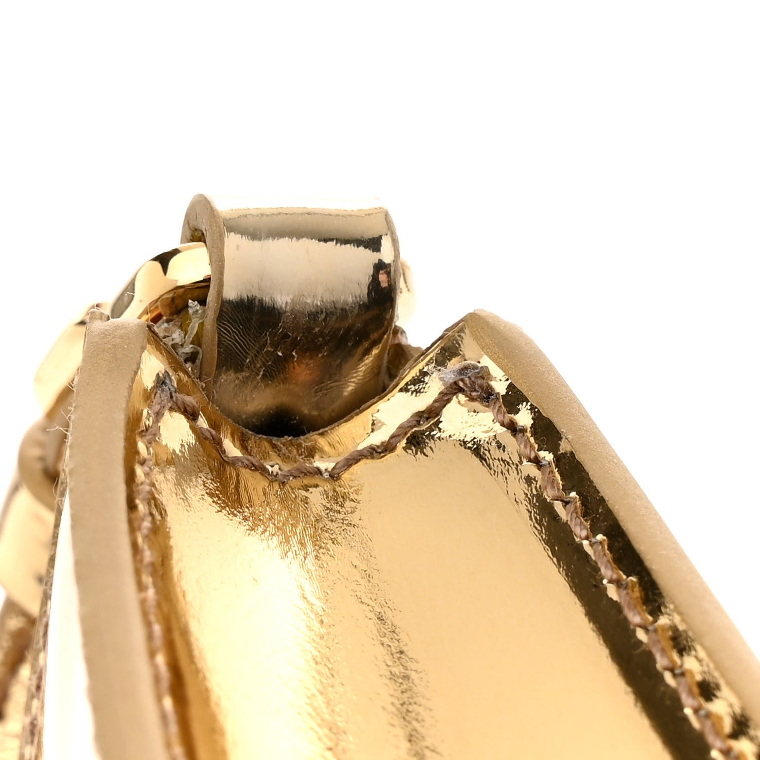 Prada Metallic Vitello Studded Mini Bag Platino 11 of 12