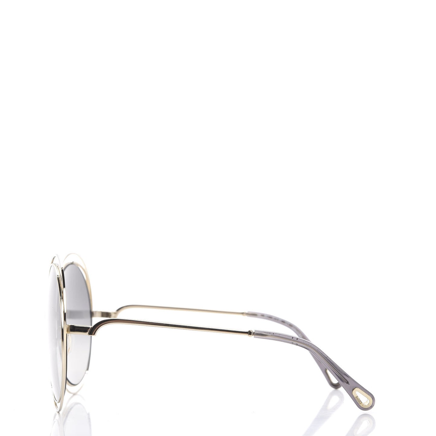 Oversize Round Carlina Oversized Round Sunglasses CE114S Gold Grey Metallic