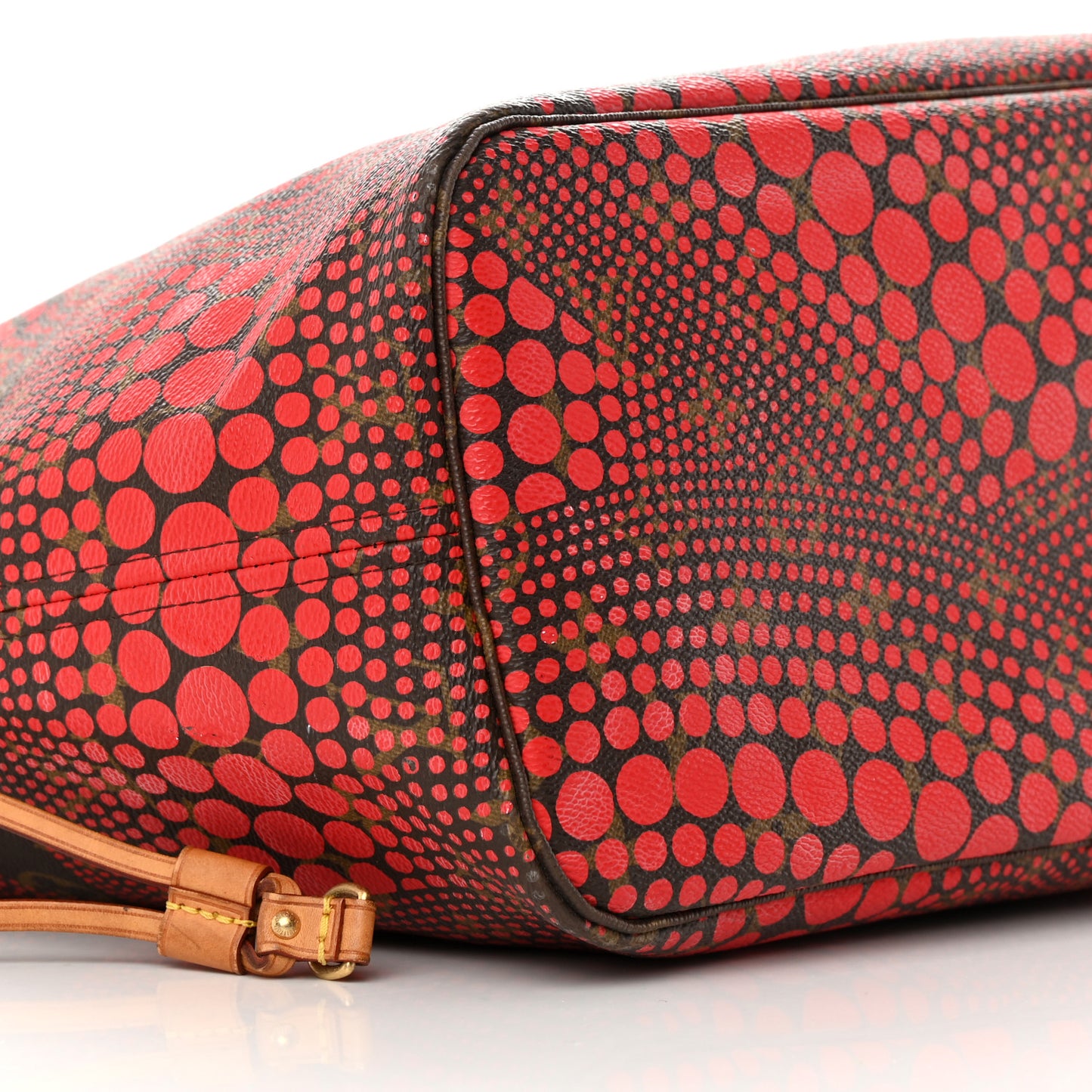 Monogram Kusama Waves Neverfull MM Red