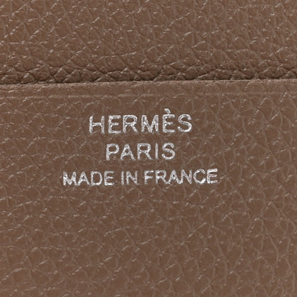 Hermes Evercolor H Sellier Card Holder Etoupe 6 of 8