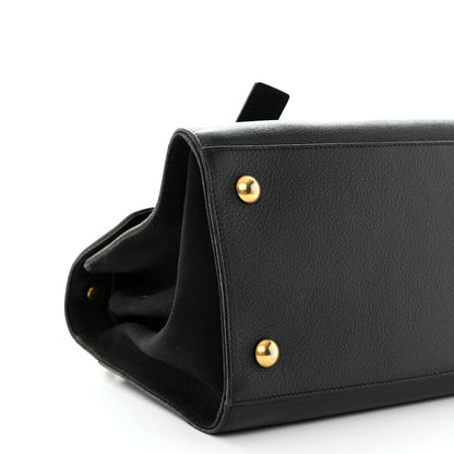 Saint Laurent Calfskin Canvas Small Muse Two Black 9 of 13