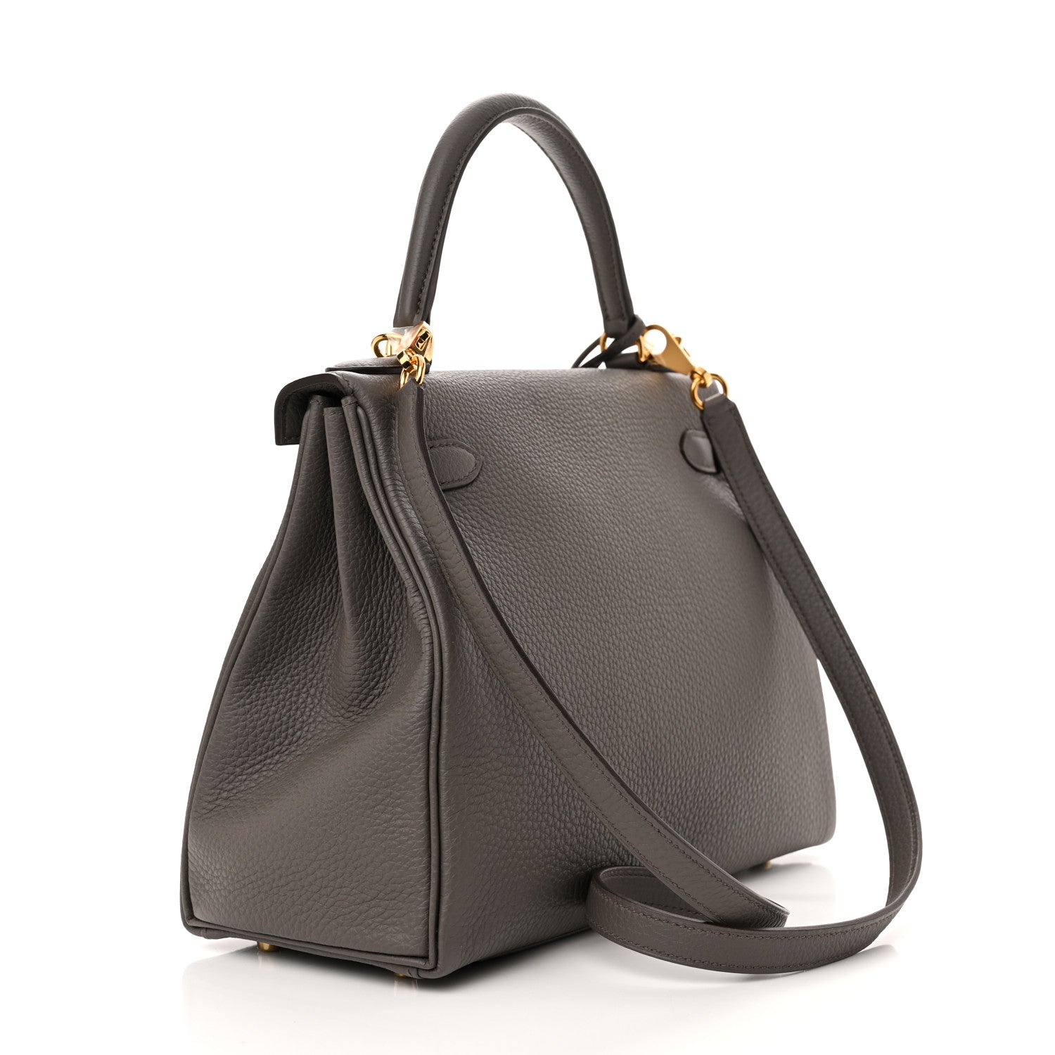 Hermes Togo Kelly Retourne 28 Etain 3 of 11