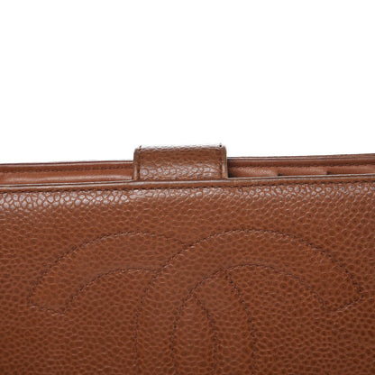 Chanel Caviar Timeless CC French Wallet Brown 11 of 17