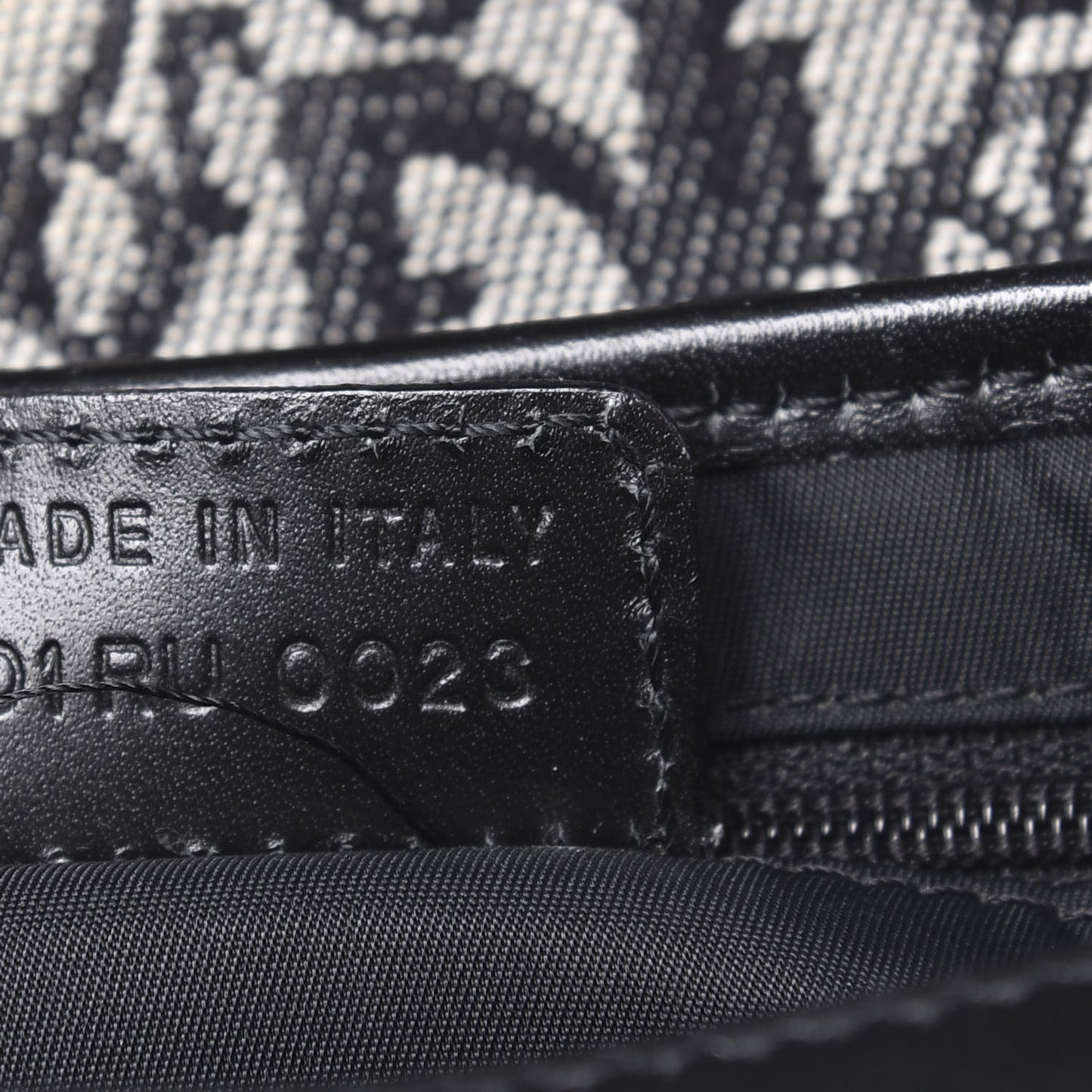 Monogram Saddle Bag Black