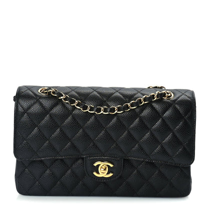 Chanel Caviar Quilted Medium Double Flap Black 1 of 9