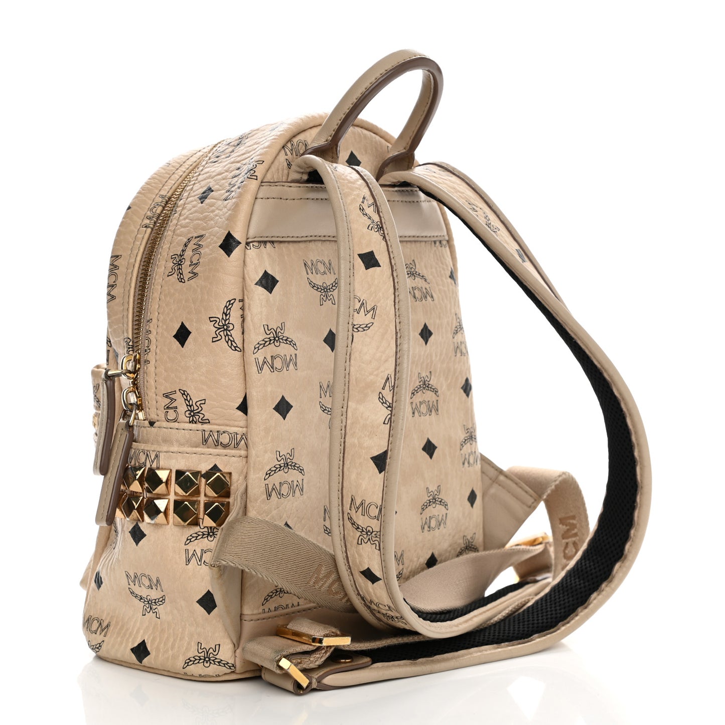 Visetos Side Stud Mini Stark Backpack Beige