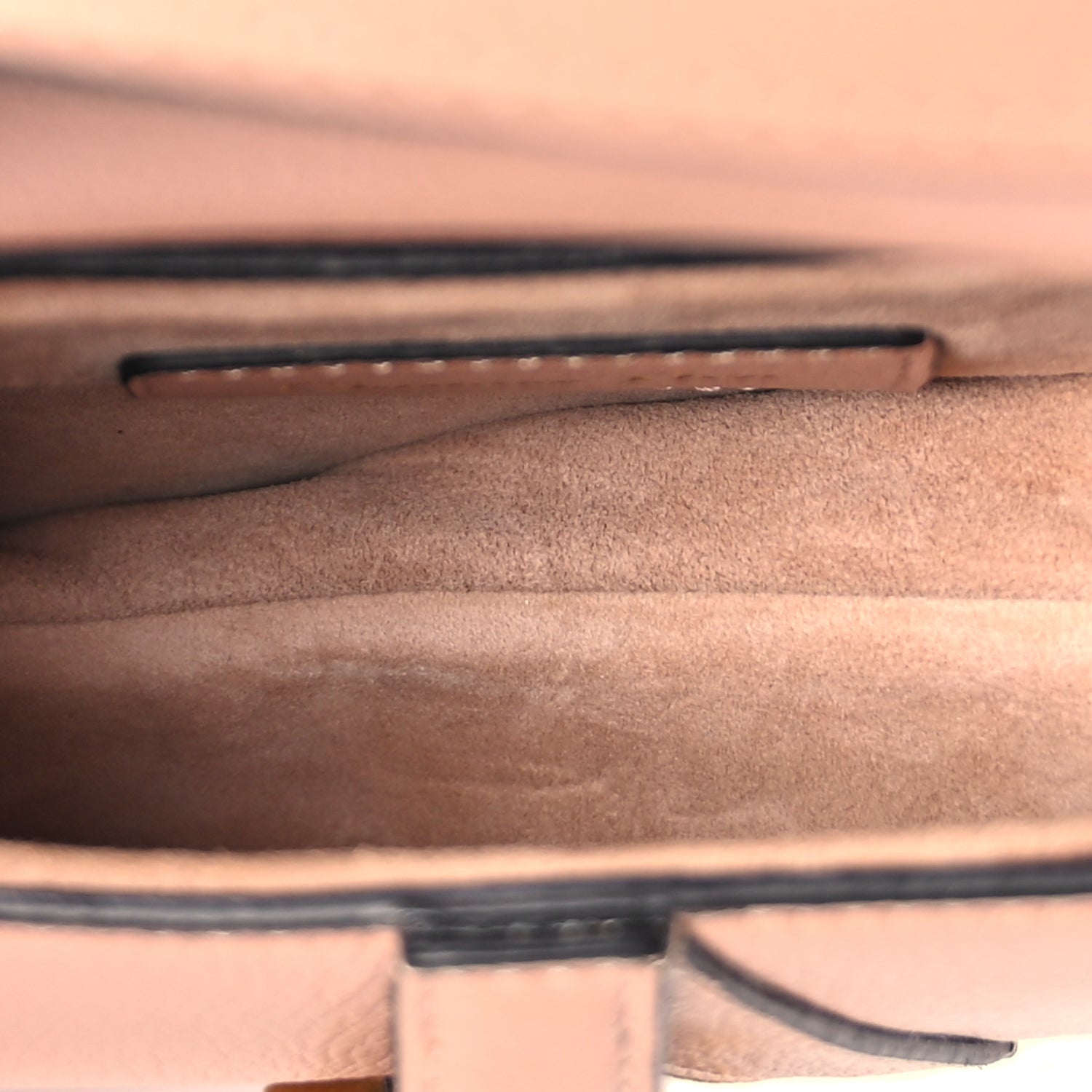 Christian Dior Goatskin Micro Saddle Bag With Strap Rose Des Vents 4 of 8