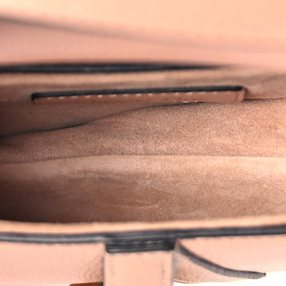 Christian Dior Goatskin Micro Saddle Bag With Strap Rose Des Vents 4 of 8