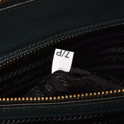 Prada Saffiano Lux Bi-Color Large Galleria Double Zip Tote Smeraldo Lauro 8 of 10