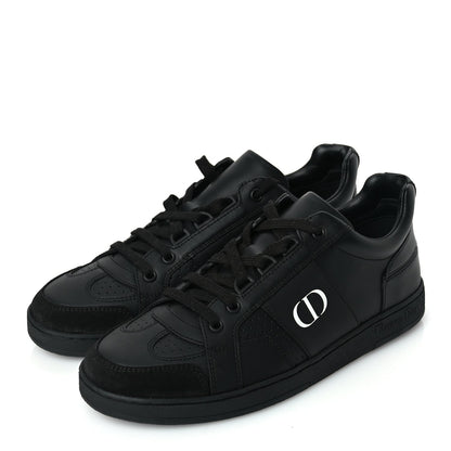 Christian Dior Calfskin Suede Logo Sneakers 36.5 Black 4 of 8